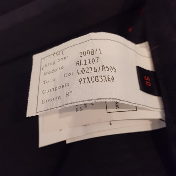 Roberto Cavalli men's 34" waist textured pants 2008 collection model RL1107 - Picture 4 of 16